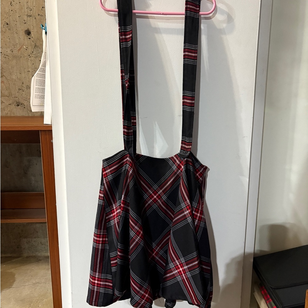Hot Topic Black and Red Plaid Dress